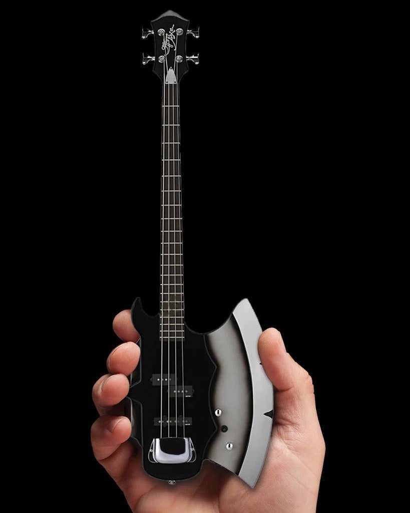 KISS Gene Simmons Signature AXE Bass Mini Guitar Model