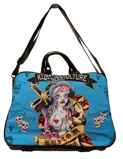 Axel/handväska Kustom kulture Blå