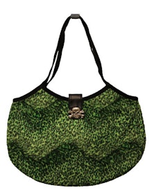 Axel/handväska Leopard grön