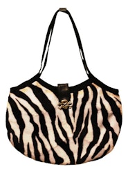 Axel/handväska Zebra s/v