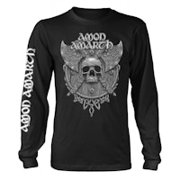 AMON AMARTH GRAY SKULL (BLACK) Long sleeve T-Shirt