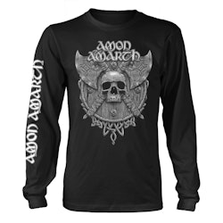 AMON AMARTH GREY SKULL (BLACK) Long sleeve T-Shirt