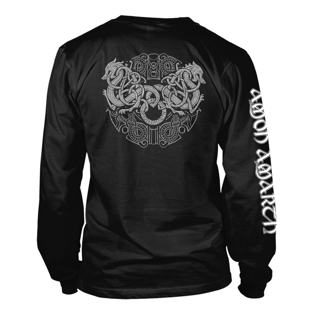 AMON AMARTH GRAY SKULL (BLACK) Long sleeve T-Shirt