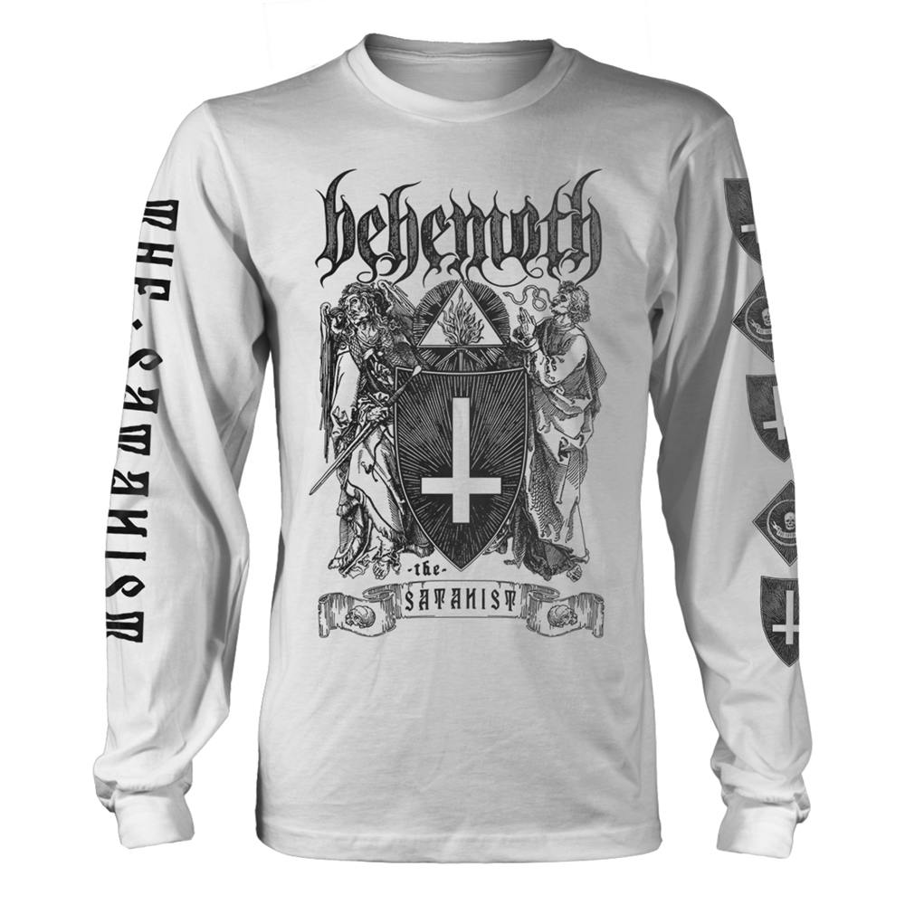 BEHEMOTH THE SATANIST (WHITE)  Long sleeve T-Shirt