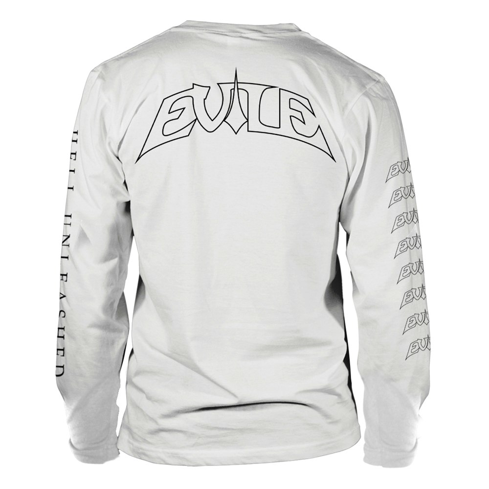 EVILE HELL UNLEASHED (WHITE) Long sleeve T-Shirt