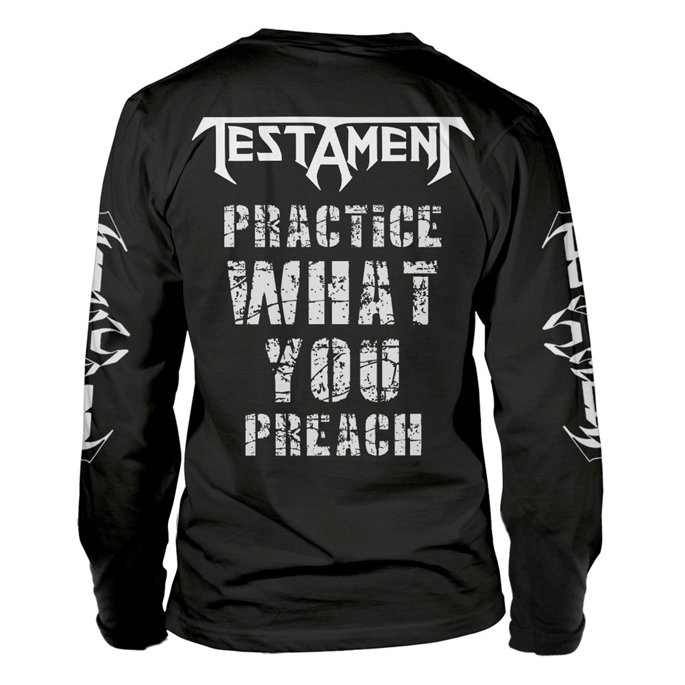 TESTAMENT PRACTICE WHAT YOU PREACH sleeve T-Shirt