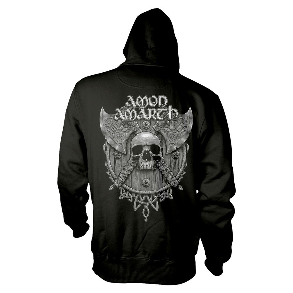 AMON AMARTH GREY SKULL Hoodie