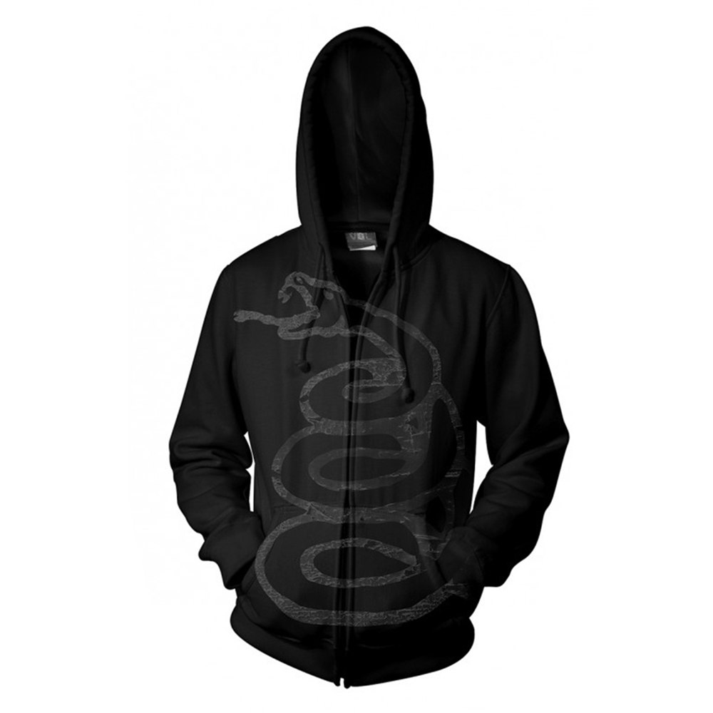 METALLICA BLACK ALBUM BURNISHED ZIP Hoodie