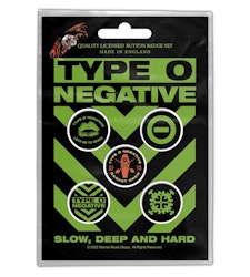 TYPE O NEGATIVE - SLOW, DEEP &amp; HARD 5-pack badge