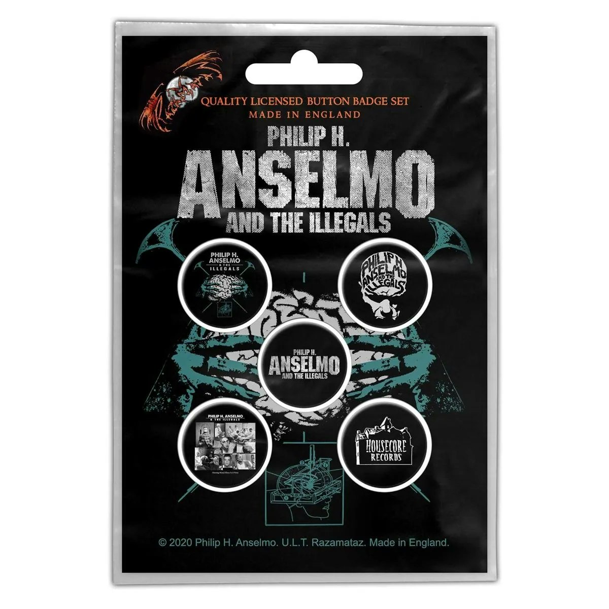 PHIL ANSELMO &amp; THE ILLEGALS - BRAIN 5-pack badge