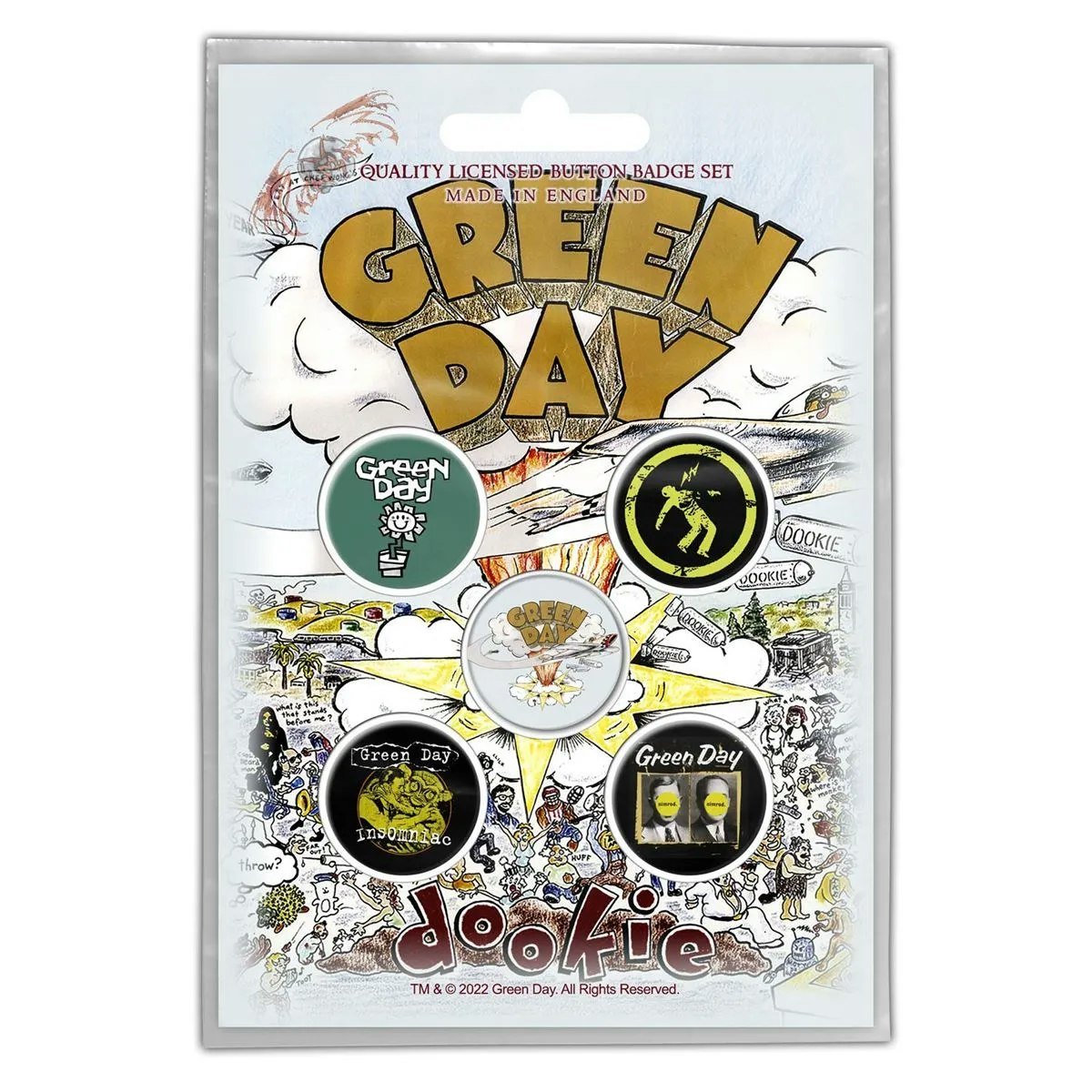 GREEN DAY - DOOKIE   5-pack badge