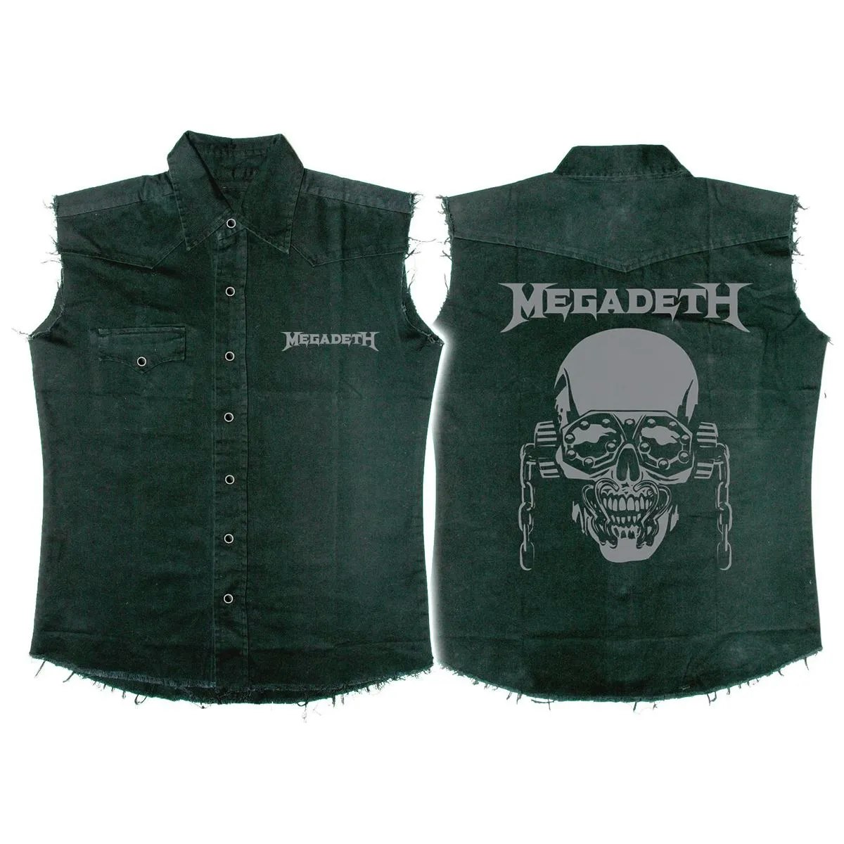 Megadeth Rattlehead jeansväst