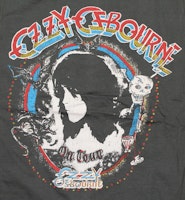 Ozzy Ozbourne on tour T-shirt
