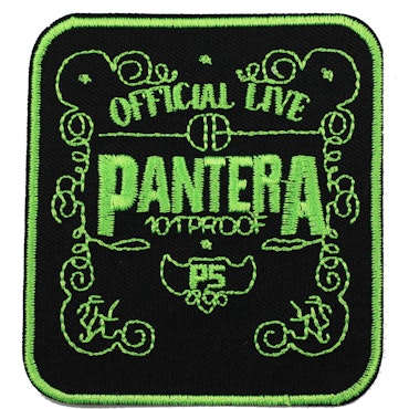 Pantera green logo patch