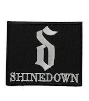 Shinedown white logo patch