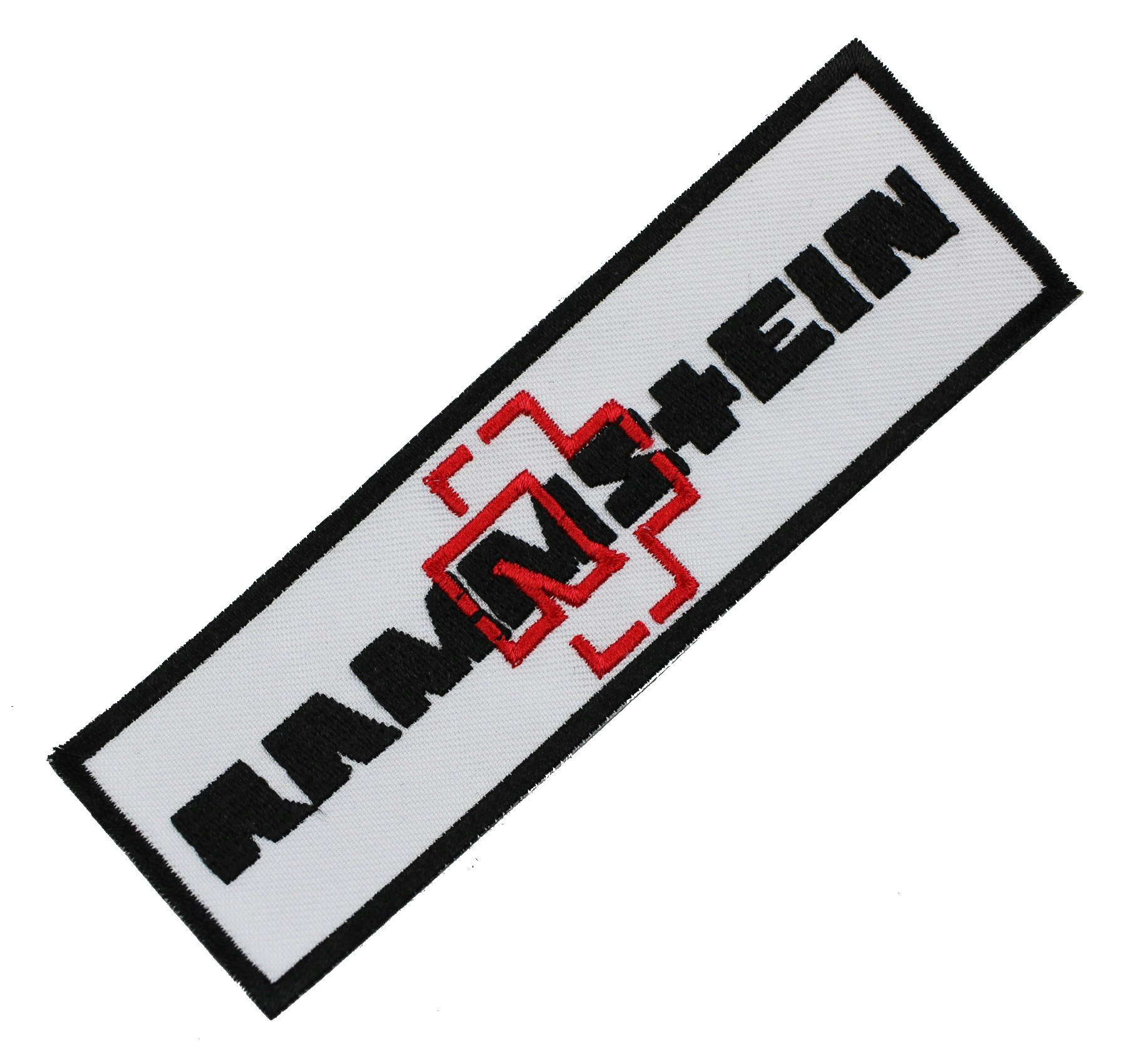 Rammstein white logo patch