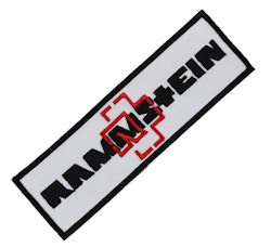 Rammstein white logo patch