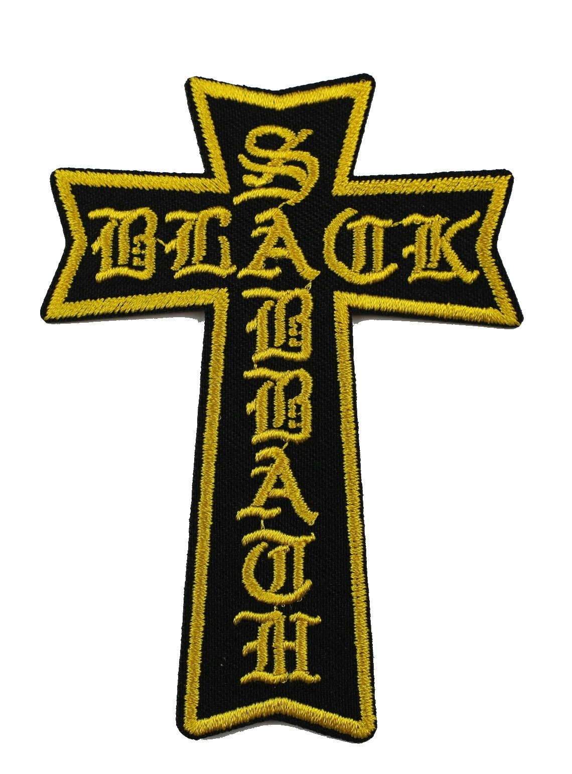 Black sabbath cross logo patch
