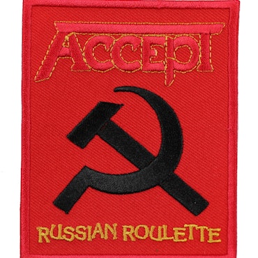 Accept Russian roulette logo patch