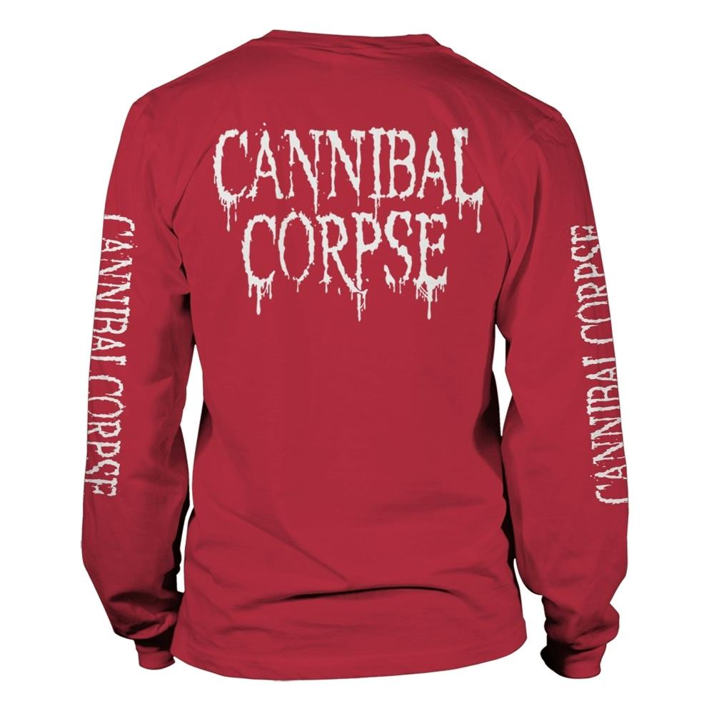 CANNIBAL CORPSE PILE OF SKULLS 2018 (RED) Long sleeve T-Shirt