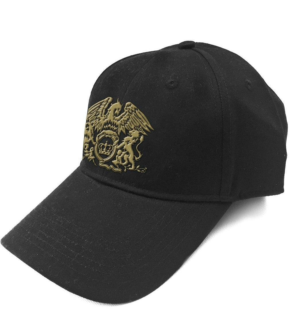 Queen Unisex Baseball Cap: Gold Classic Crest