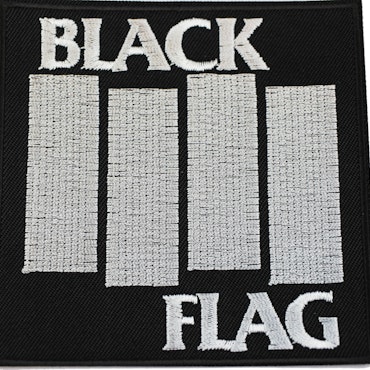 Black flag logo patch