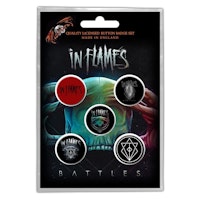 In flames 5-pack badge