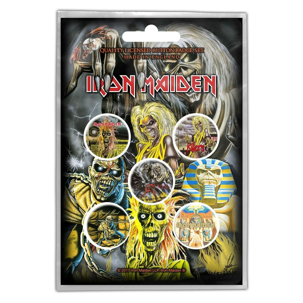 Iron maiden 5-pack badge