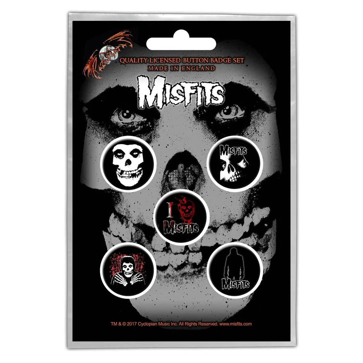 Misfits 5-pack badge