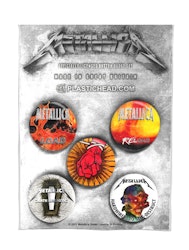 METALLICA  ALBUMS 1996-2016 5-pack badge