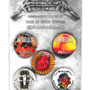METALLICA  ALBUMS 1996-2016 5-pack badge