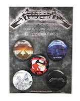 METALLICA  ALBUMS 1983-1991 5-pack badge