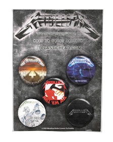 METALLICA  ALBUMS 1983-1991 5-pack badge