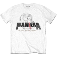 Pantera T-Shirt: Snake Logo (White)