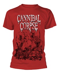 CANNIBAL CORPSE PILE OF SKULLS 2018 (RED) T-Shirt
