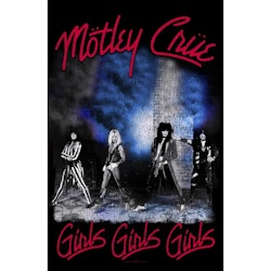 MOTLEY CRUE - GIRLS, GIRLS, GIRLS  posterflagga