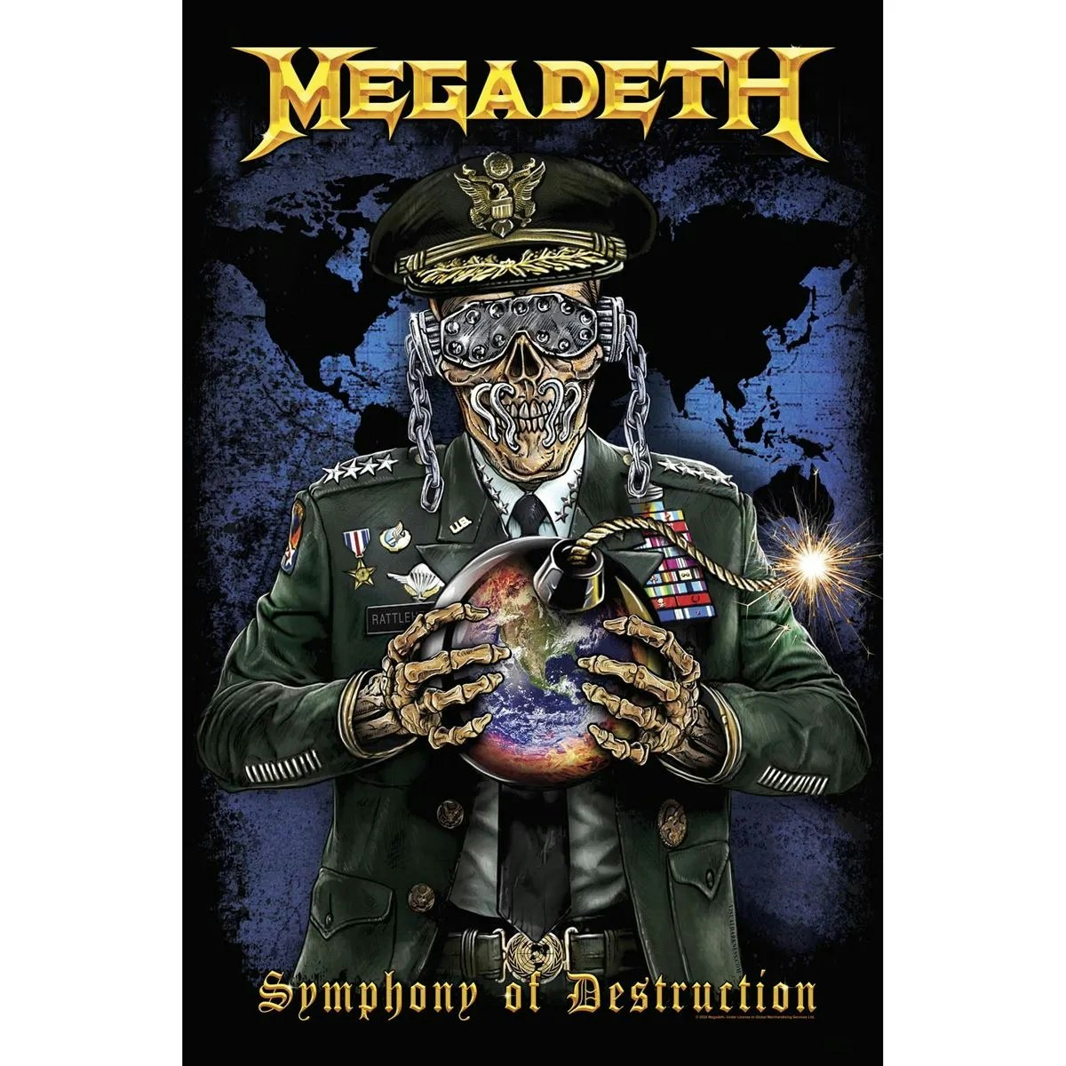 MEGADETH - SYMPHONY OF DESTRUCTION posterflagga