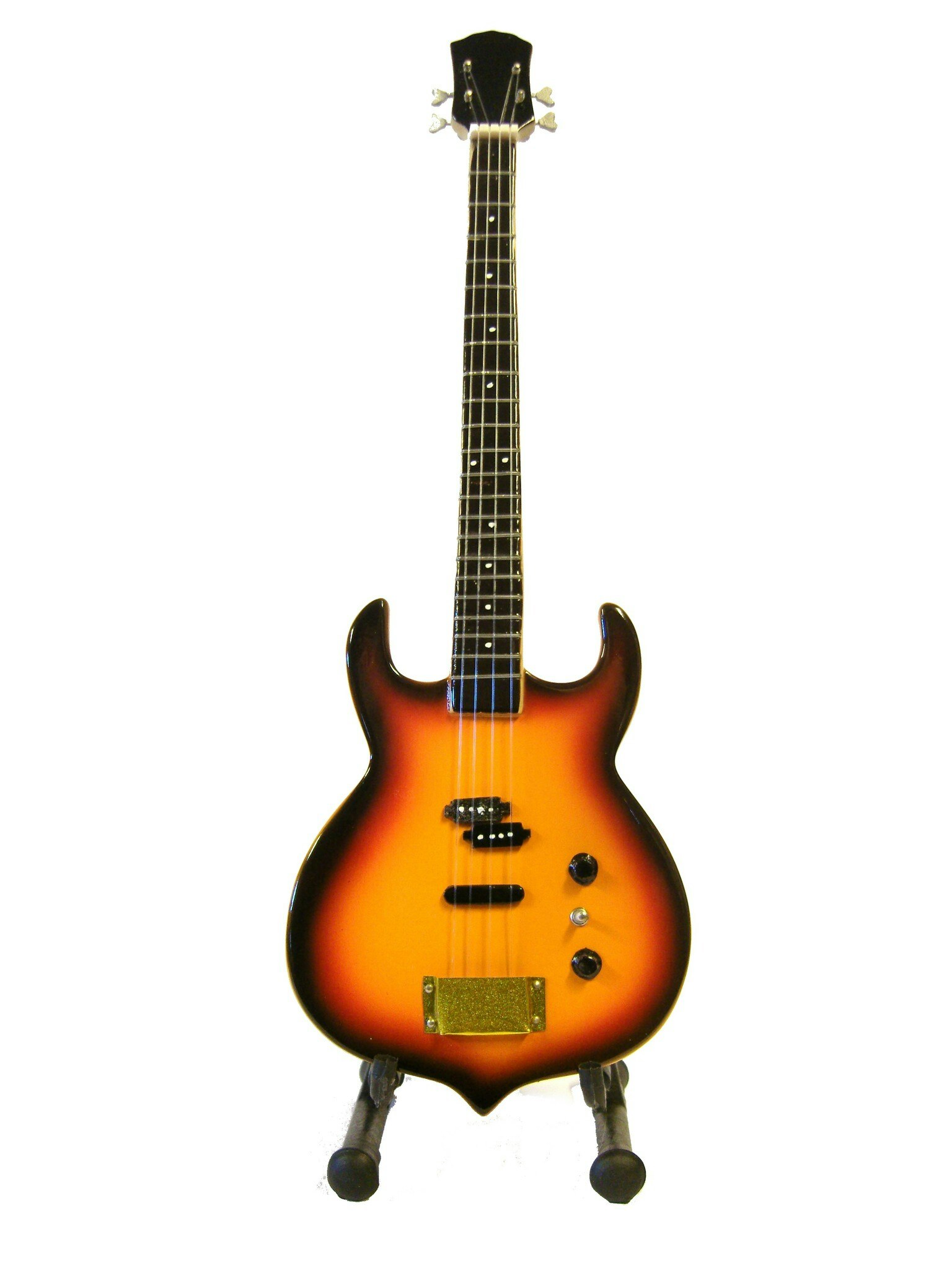 Gene Simmons sunburst bass replica.