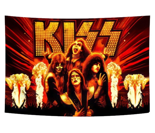 Kiss poster flag