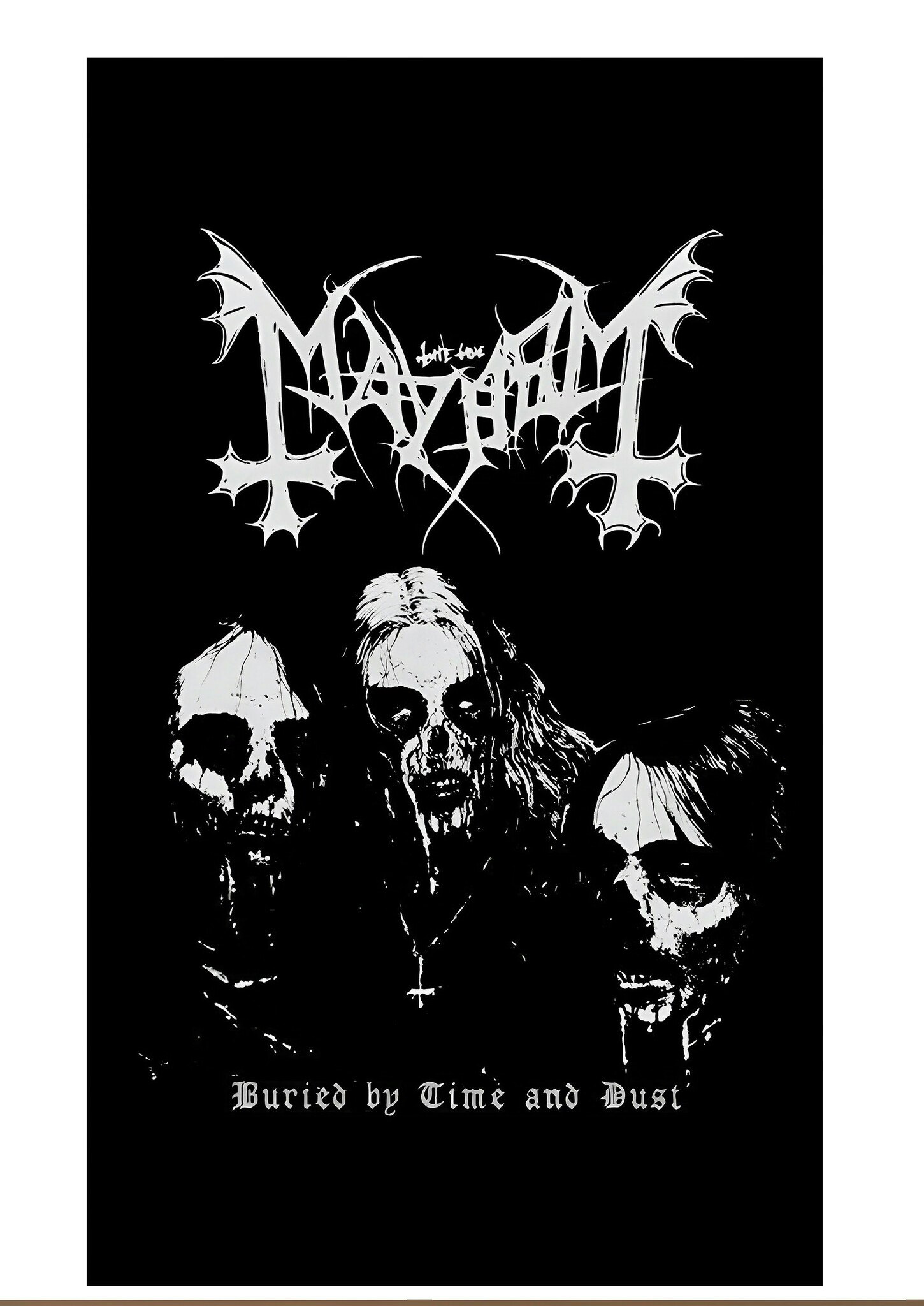 Mayhem "Buried by time and dust" posterflag