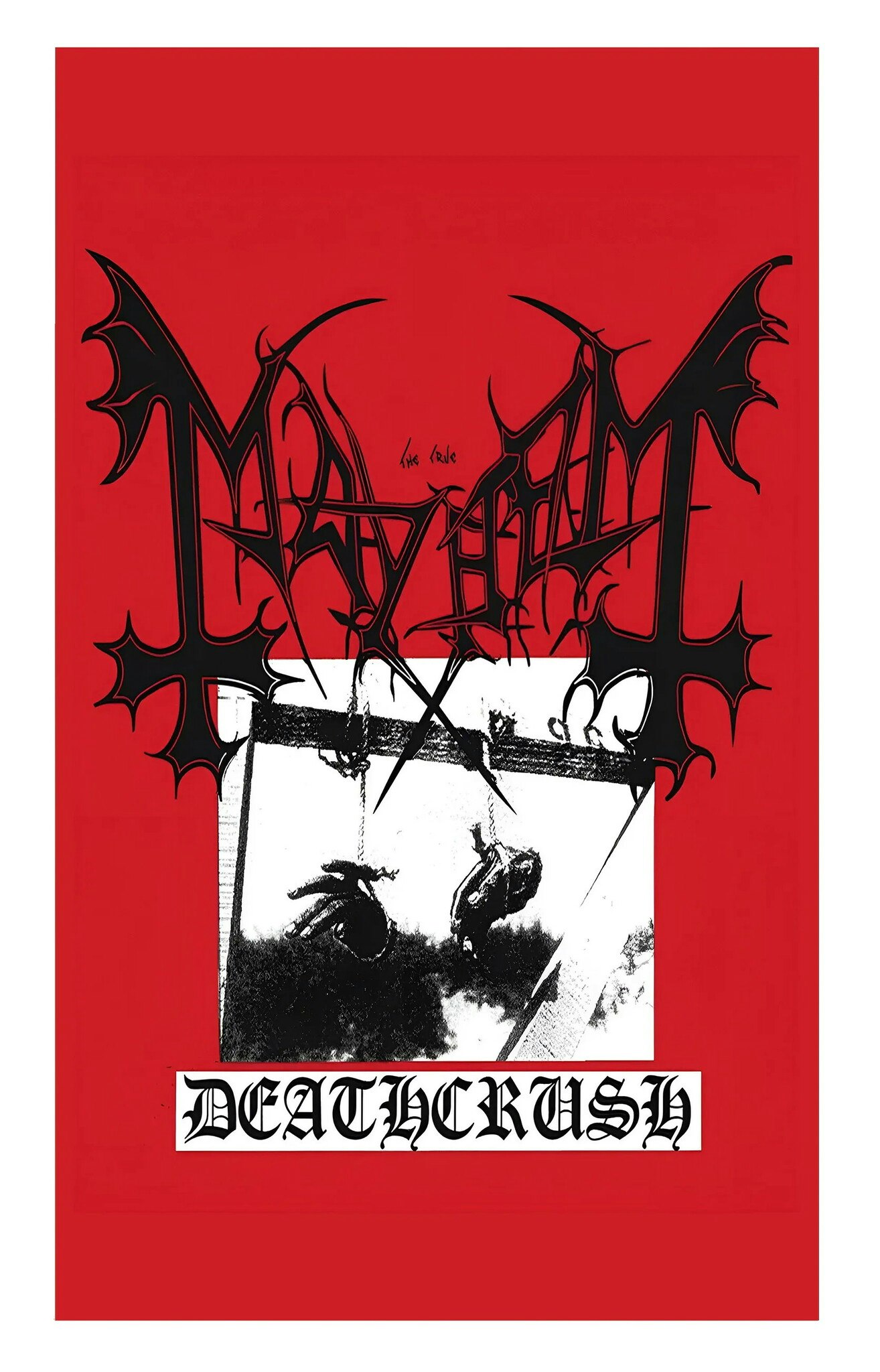 Mayhem Deathcrush poster flag