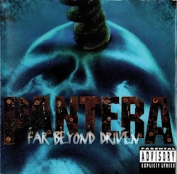 Pantera "Far beyond driven" posterflagga