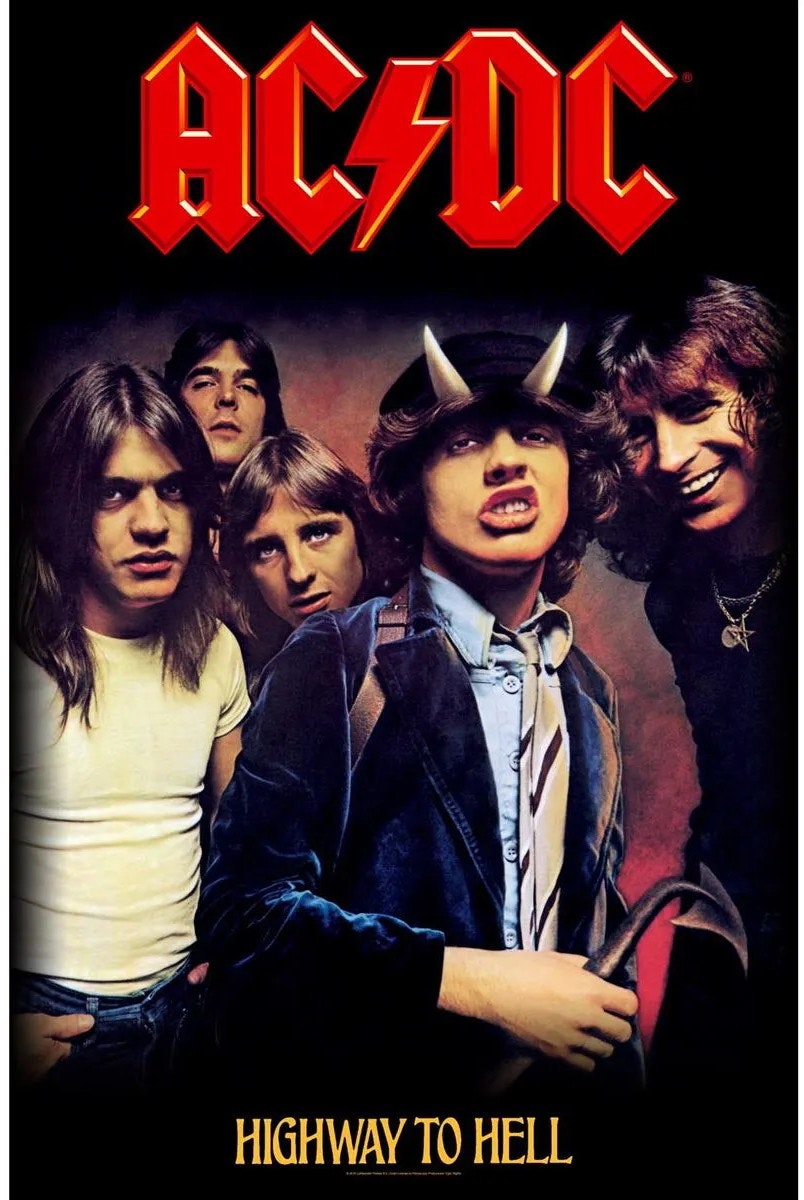 AC/DC - HIGHWAY TO HELL poster flag