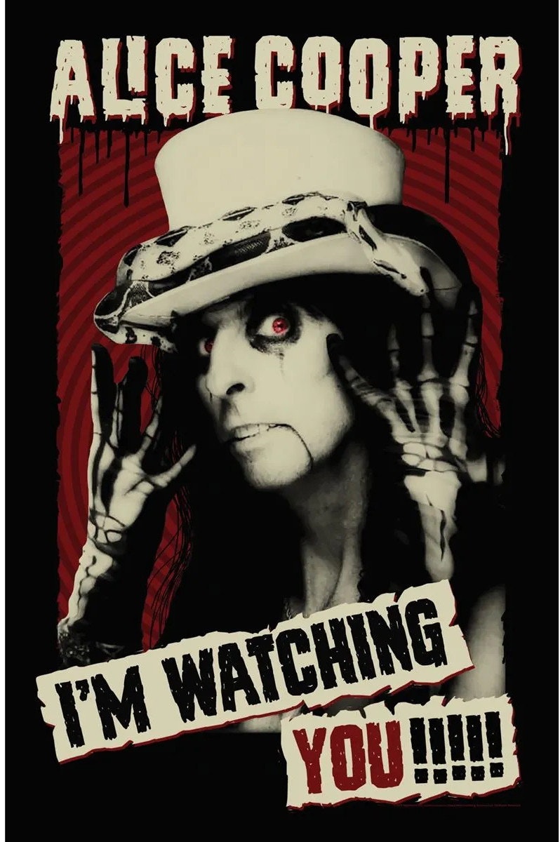 ALICE COOPER - I&#39;M WATCHING YOU poster flag