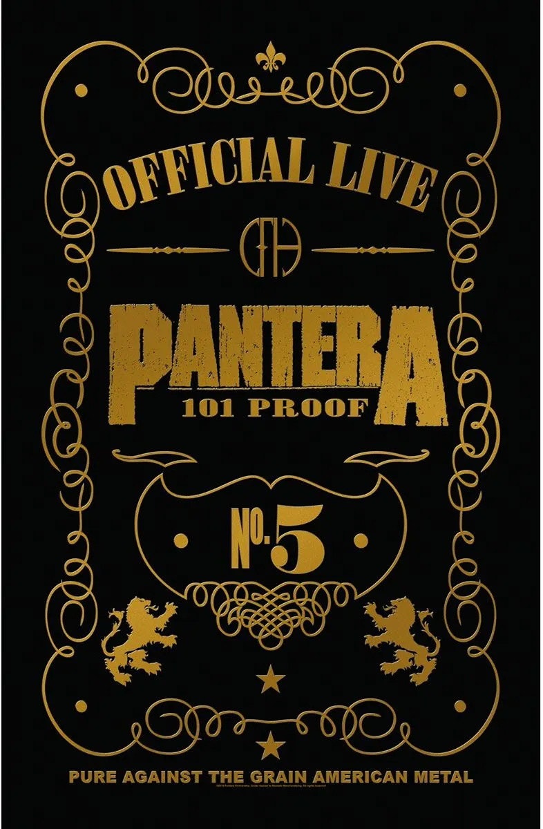 PANTERA - 101 PROOF   posterflagga