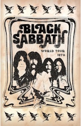 BLACK SABBATH - WORLD TOUR 1978  posterflagga