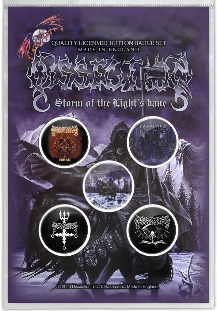 DISSECTION - STORM OF THE LIGHTS BANE  5-pack badge