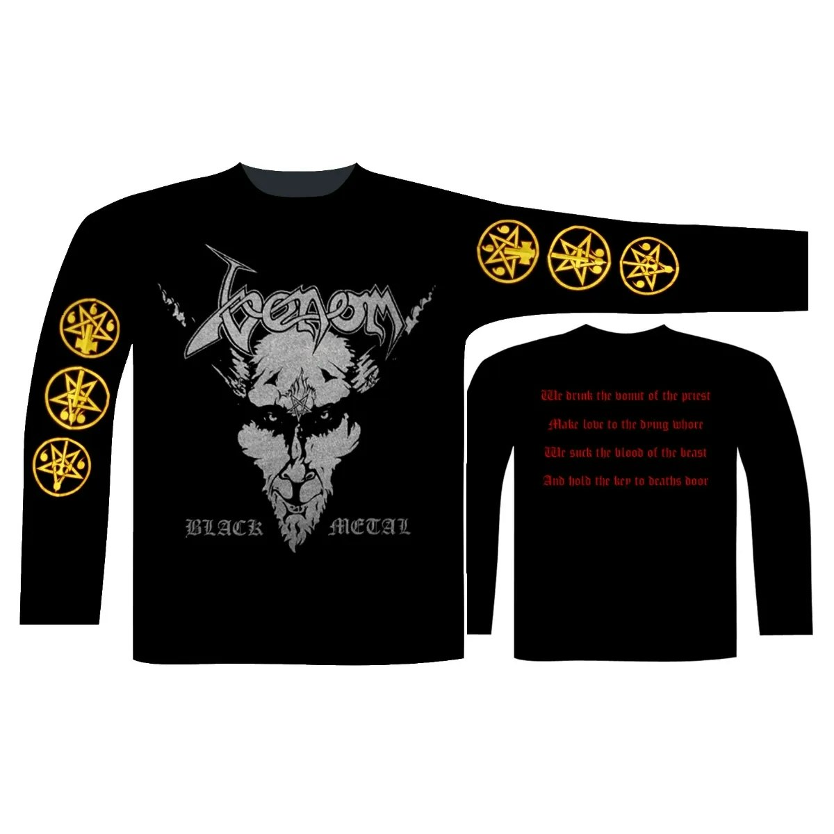 VENOM - BLACK METAL Long sleeve T-shirt