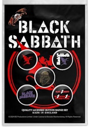 BLACK SABBATH - RED DEVIL Button Badge 5-Pack