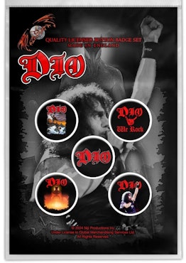 DIO - WE ROCK Badge 5-Pack